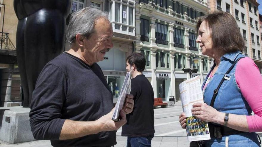 Wenceslao López, ayer, en la calle Pelayo.