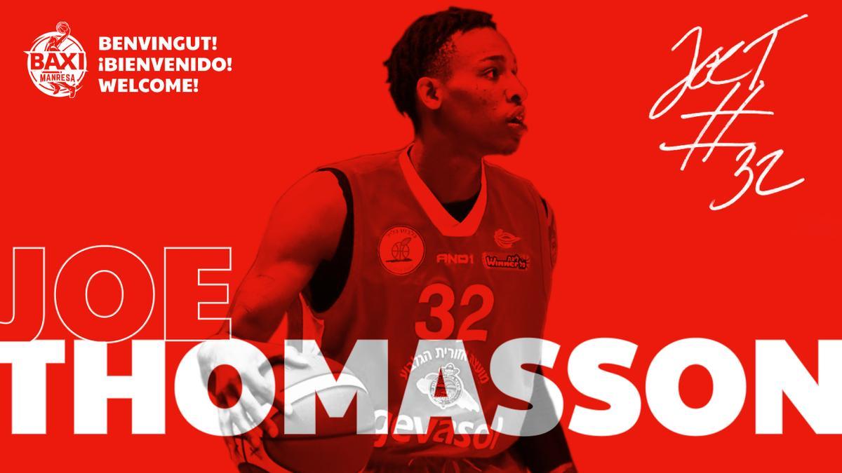 Joe Thomasson fitxa pel BAXI Manresa