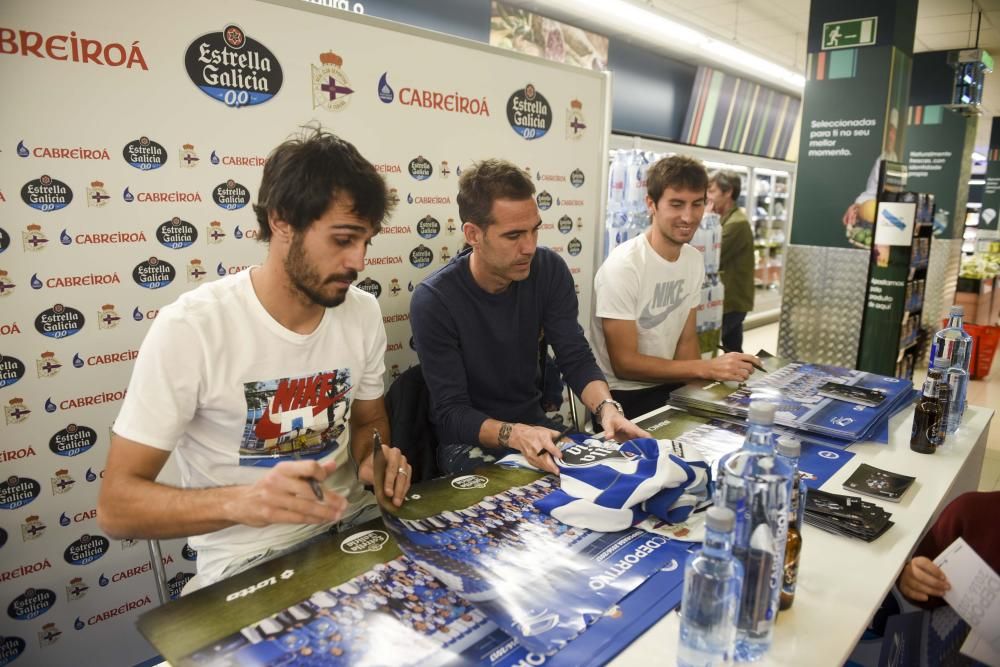 Navarro, Arribas y Mosquera, con los aficionados