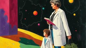 Gráfica del Día Internacional de la Mujer y la Niña en la Ciencia en los centros CaixaForum y CosmoCaixa