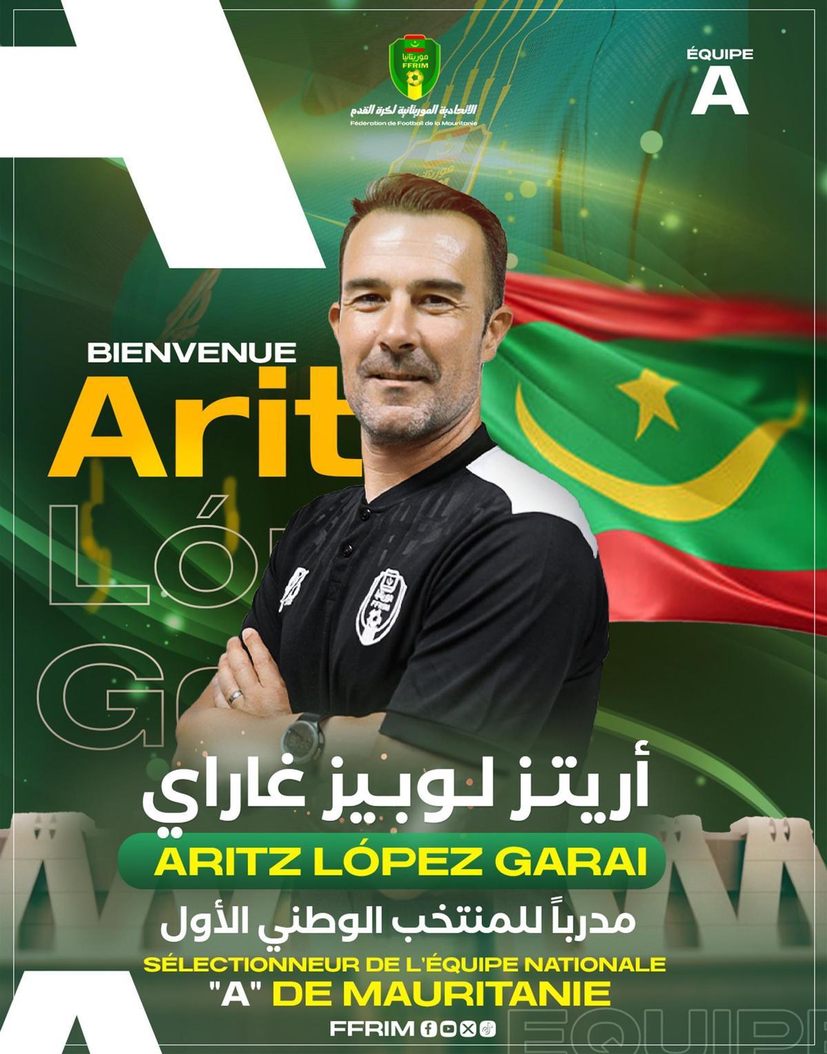 López Garai, seleccionador de Mauritania.