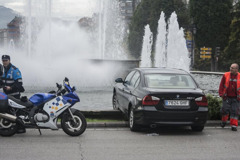 Accidente en la plaza Castilla