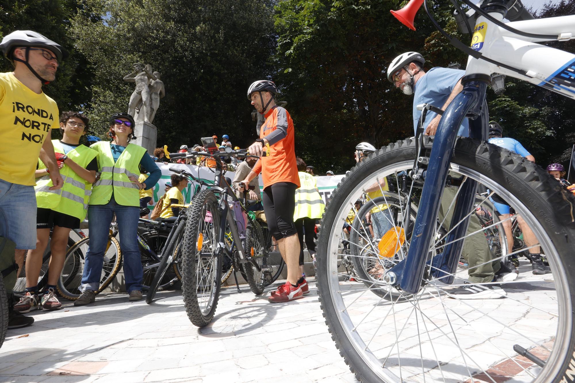 En imágenes: así fue la marcha cicloturista en Oviedo para pedir carriles bici