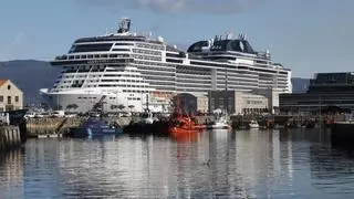 Vigo recibe al MSC Virtuosa en su penúltima escala de la temporada con casi 5.000 pasajeros a bordo