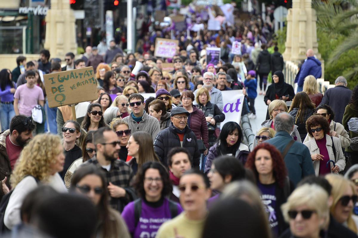 Manifestacion 8 M en Elche