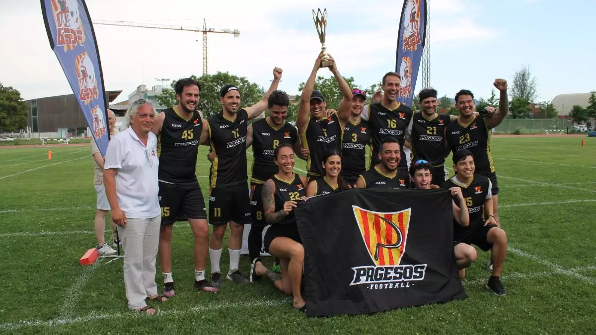 Barcelona Pagesos, campions del Circuit Catal角 Open de Futbol Flag