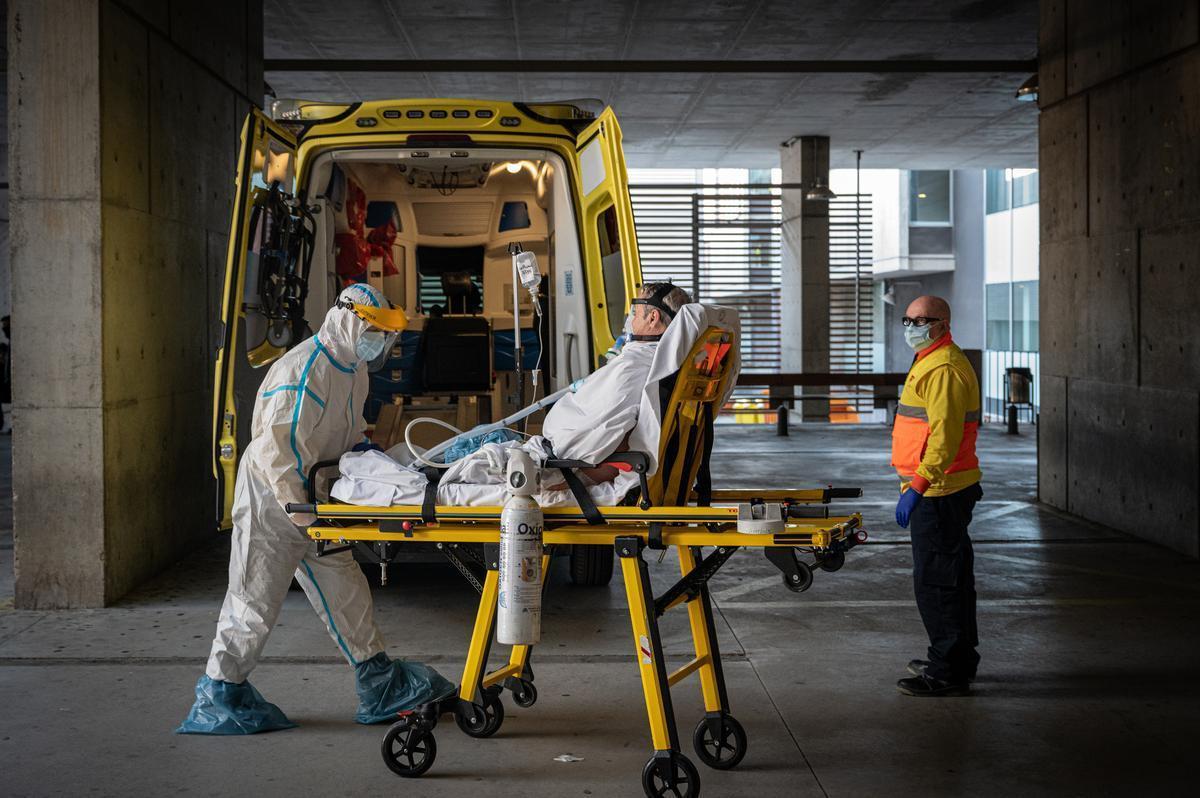 Entrada de urgencias de un hospital.