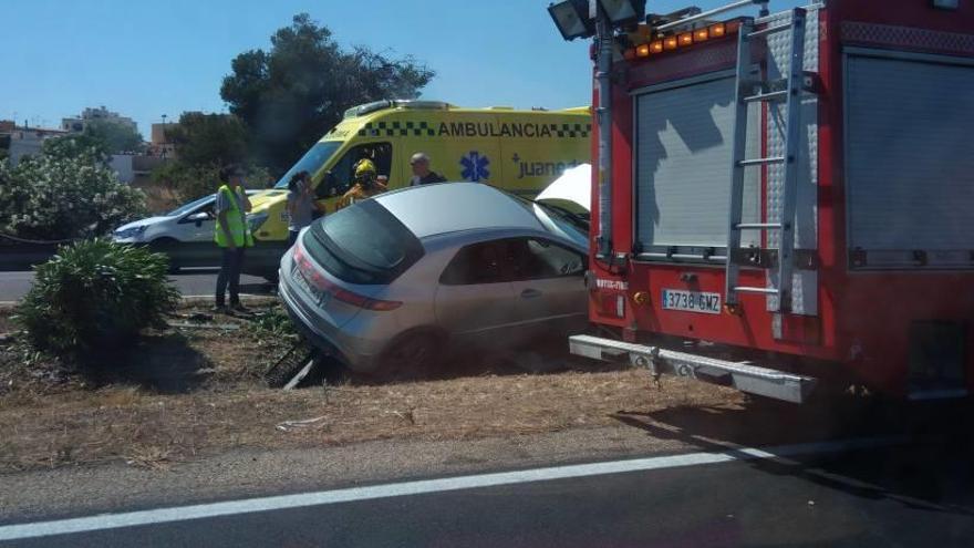 Aparatoso doble vuelco en Fan