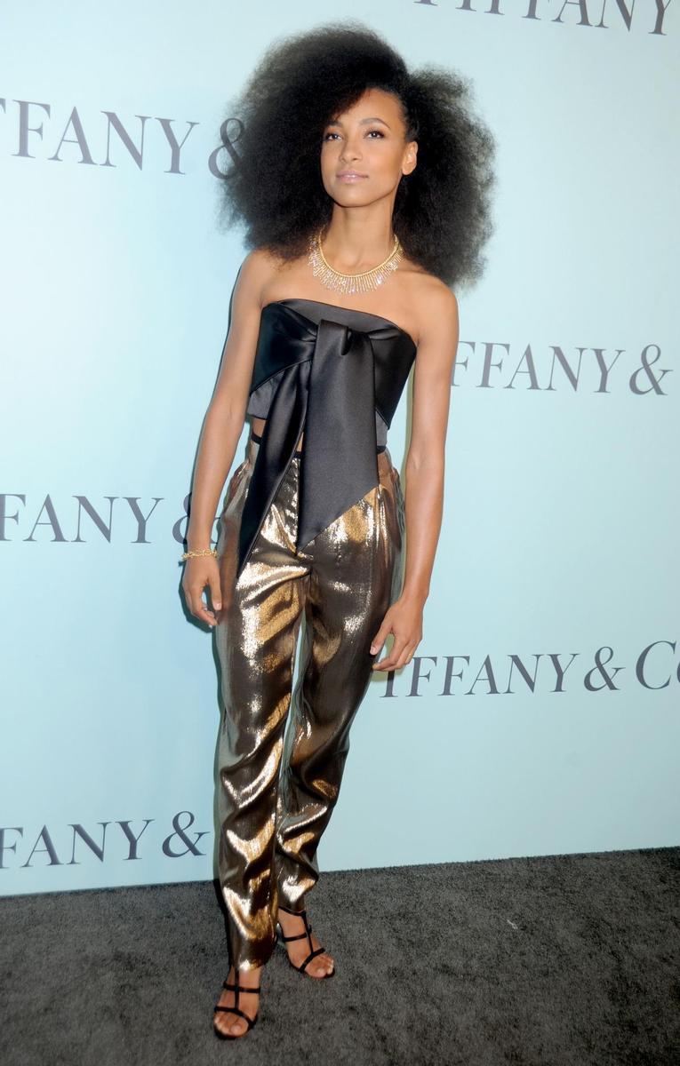 Esperanza Spalding en la fiesta de Tiffany &amp; Co.