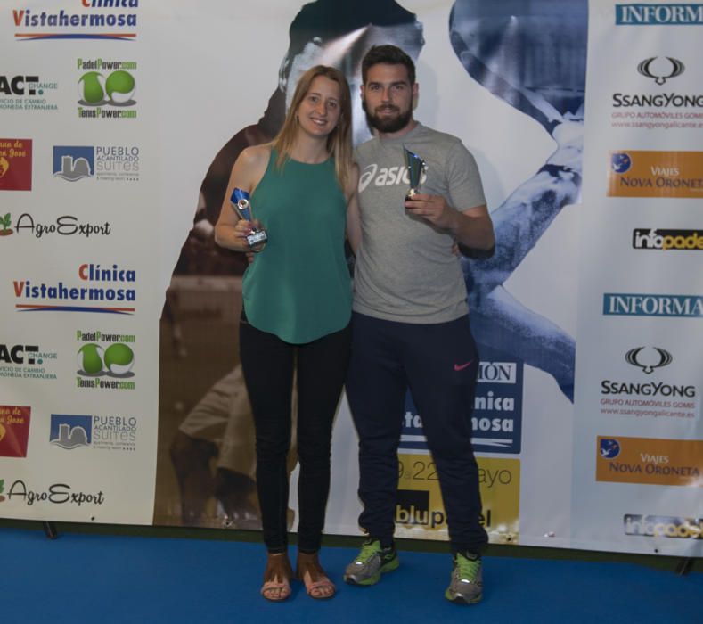 Subcampeones de bronce mixta. Ana Gosálvez y Adrián Gil