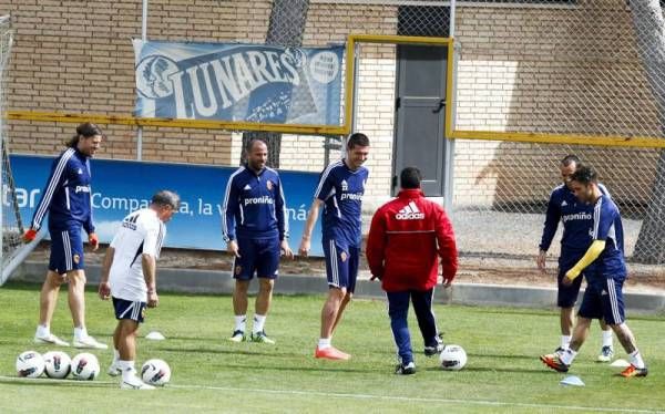 Imágenes del entrenamiento del Real Zaragoza