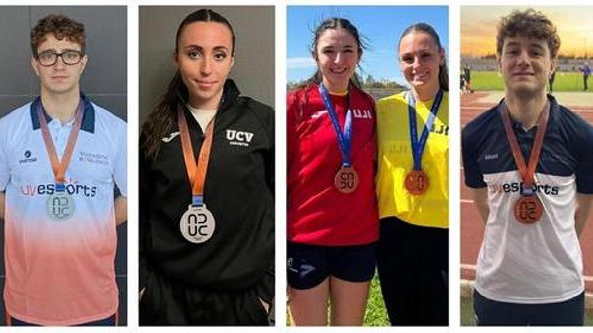 Los atletas universitarios del CA Safor Teika de Gandia logran 15 medallas en el campeonato autonómico Los atletas universitarios del CA Safor Teika de Gandia logran 15 medallas en el campeonato autonómico