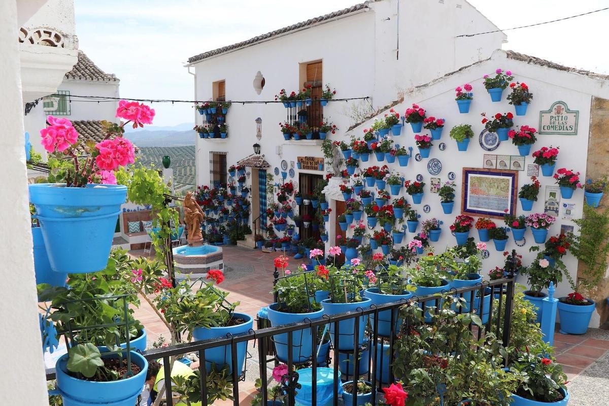 Patio de las Comedias de Iznájar, uno de los rincones premiados en ediciones anteriores.