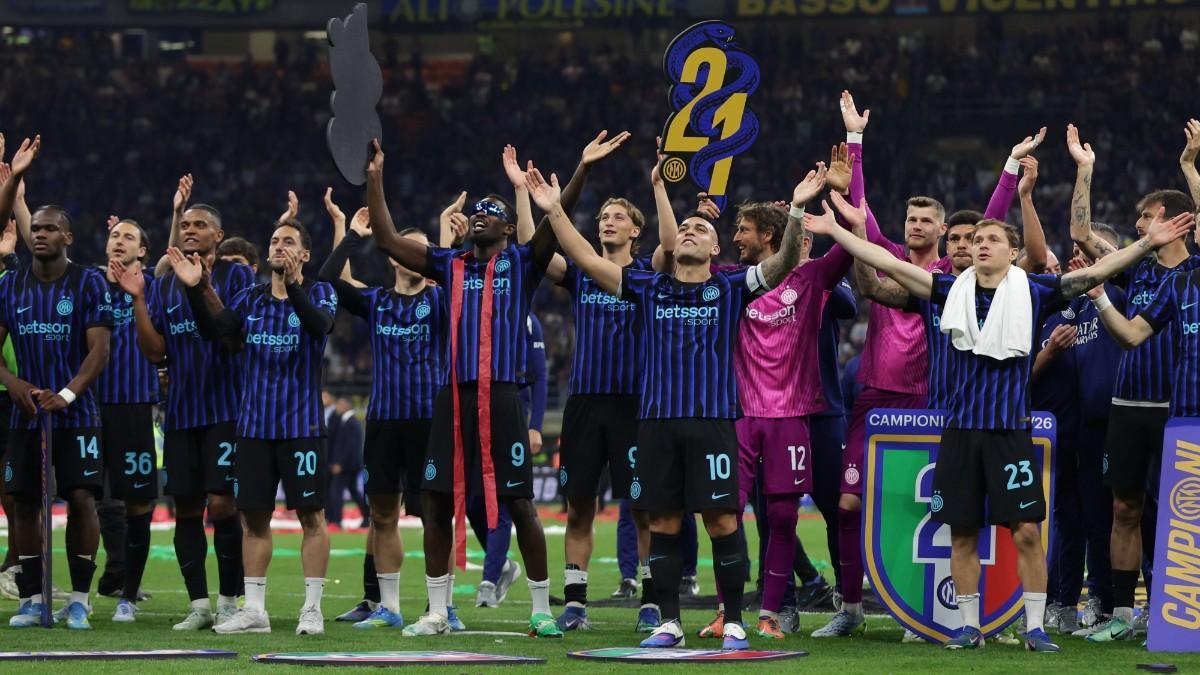 El Inter celebra su vigesimoprimer título de Serie A