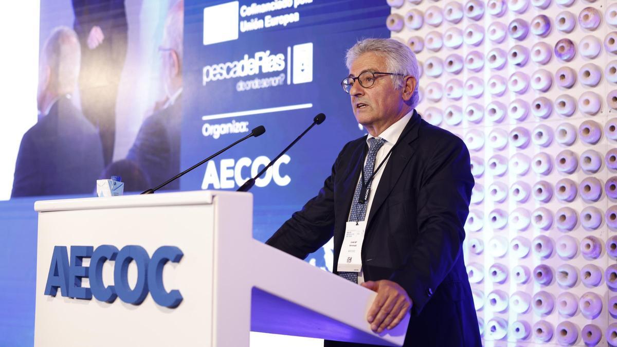 José María Bonmatí, director general de Aecoc, ayer en el 24º Congreso Aecoc de Productos del Mar.