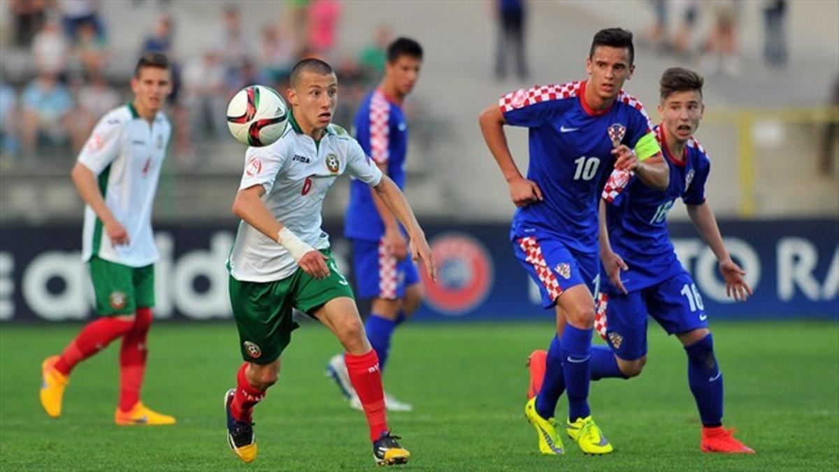 Rusev, con la selección búlgara sub-19