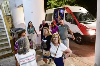 La llegada de los evacuados de Cabezabellosa