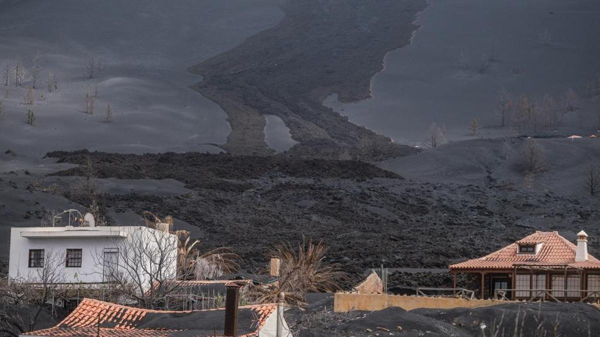 El pueblo de Las Manchas un año después de la erupción volcánica.