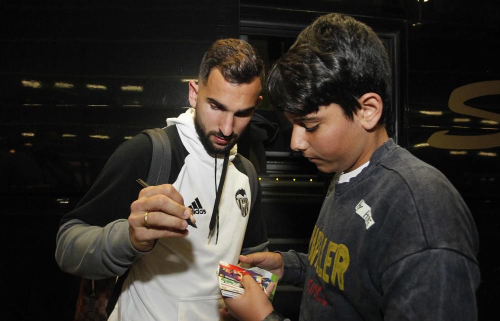 Llegada del Valencia CF a Las Palmas