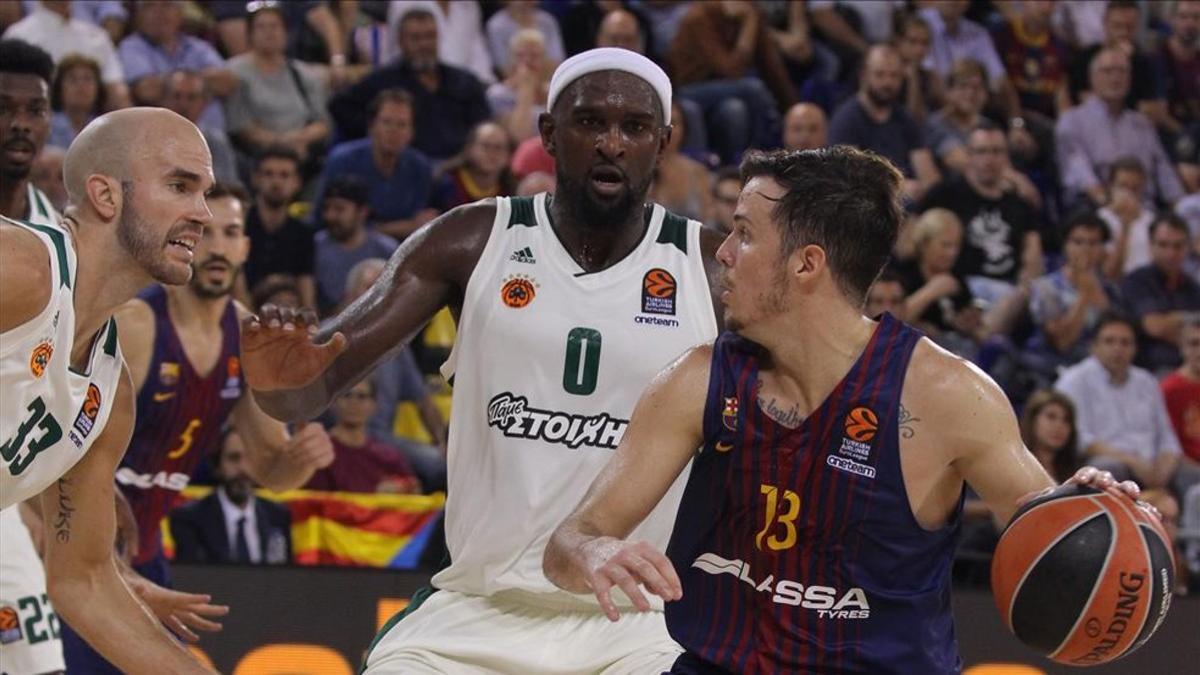 Singleton, ante el Barça esta pasada temporada en el Palau