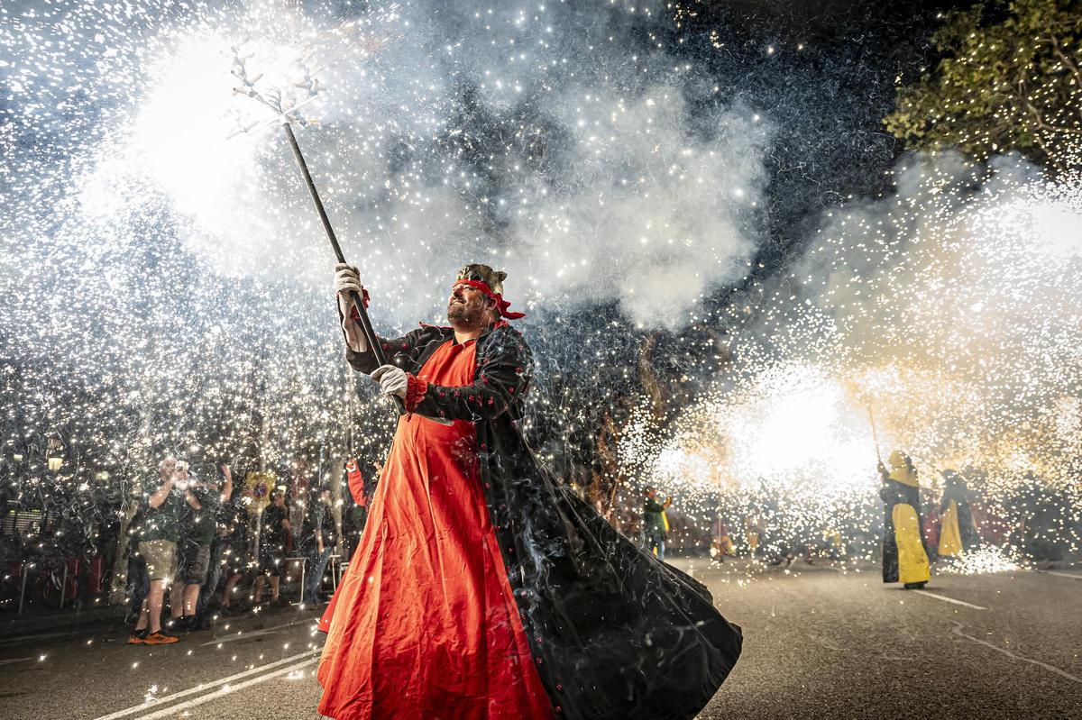 Dentro del correfoc de la Mercè