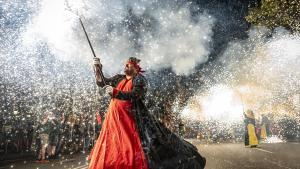 Dentro del correfoc de la Mercè