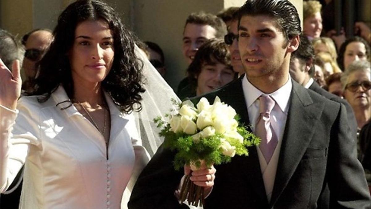 Blanca Romero el día de su boda con Cayetano Rivera, en Gijón.