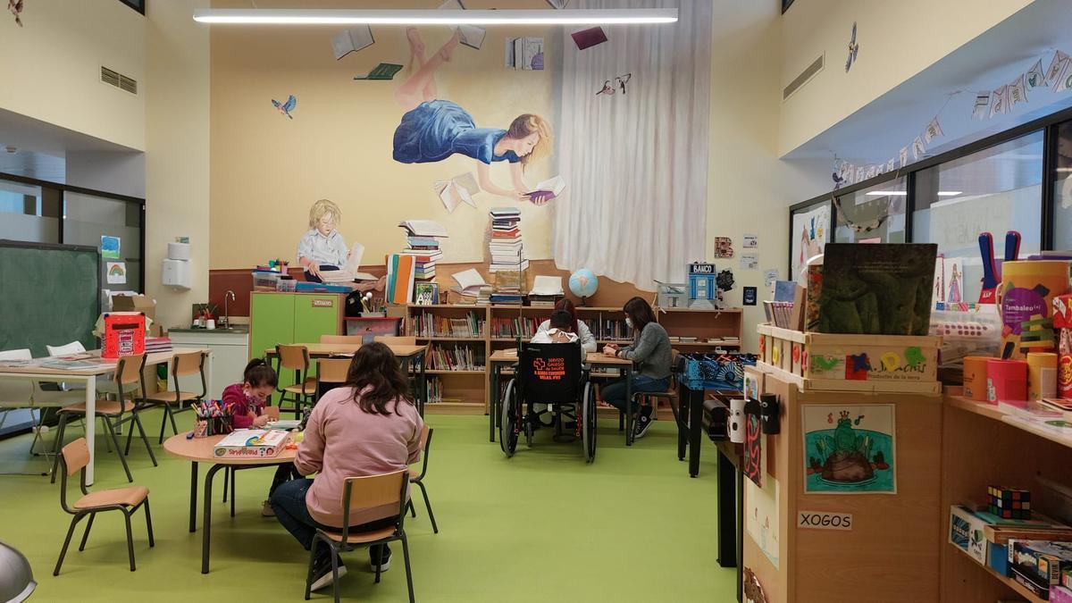 Aula hospitalaria del Álvaro Cunqueiro.