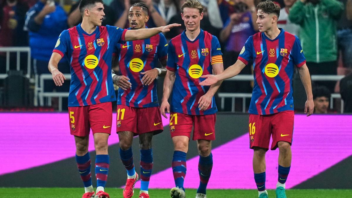 El Barça se divierte en Jeddah y aplasta a un inexistente Athletic