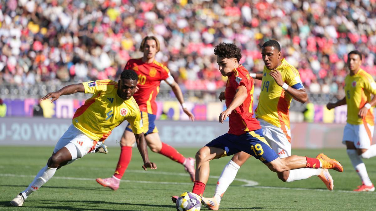 Jan Virgili con la camiseta de la Selección Española en el Mundial sub 20
