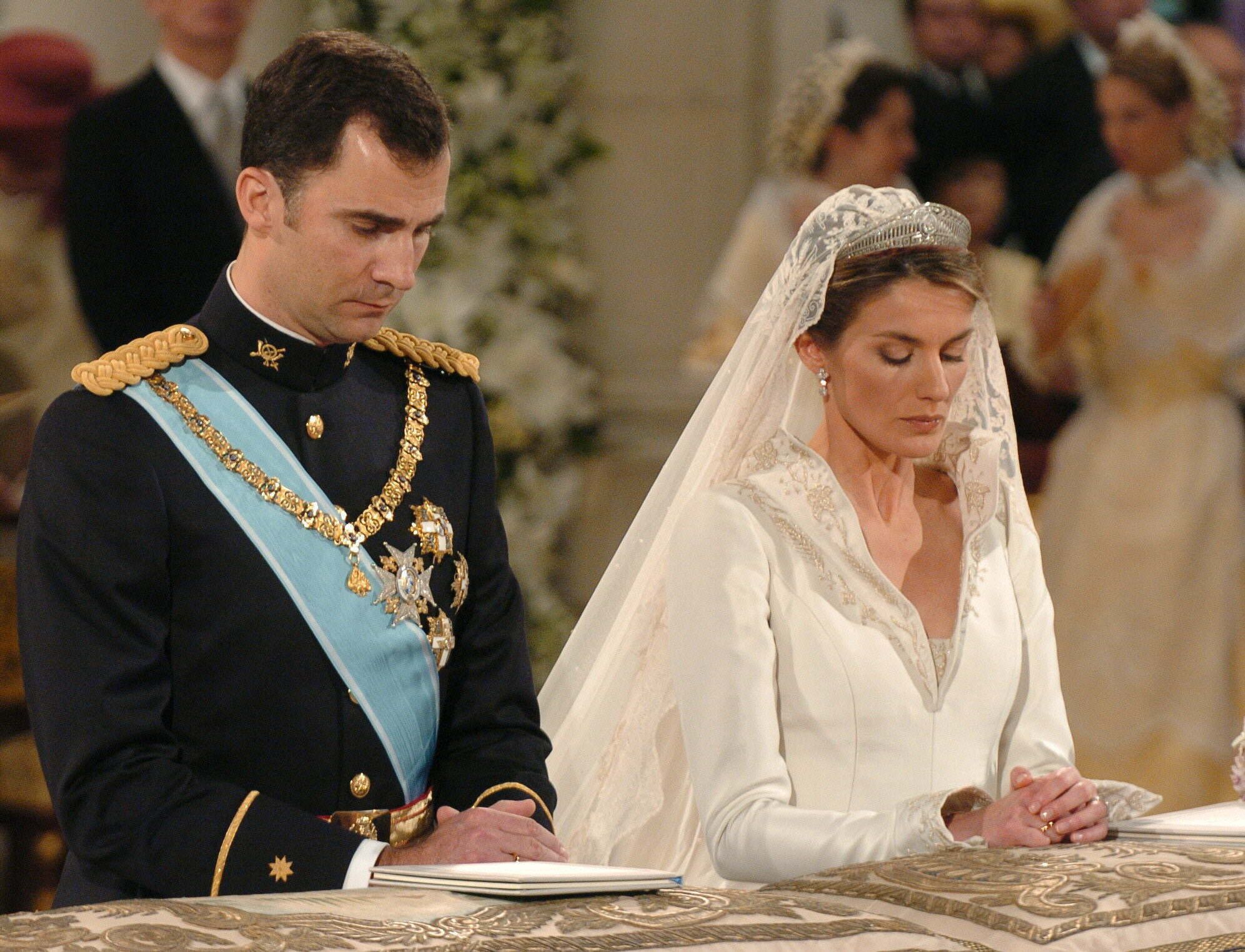 Así fue la boda real de Felipe y Letizia en 2004