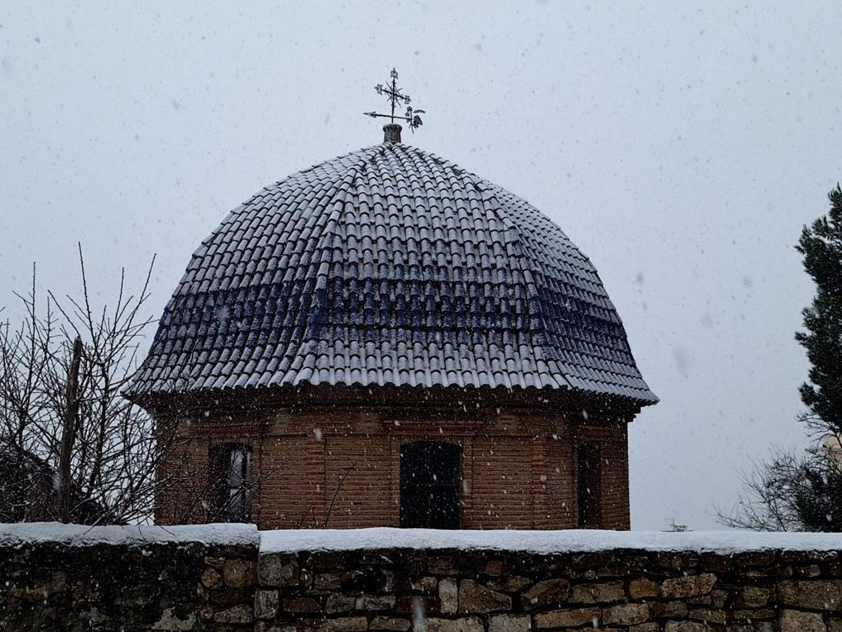 Las imágenes de Morella cubierta de nieve en Navidad
