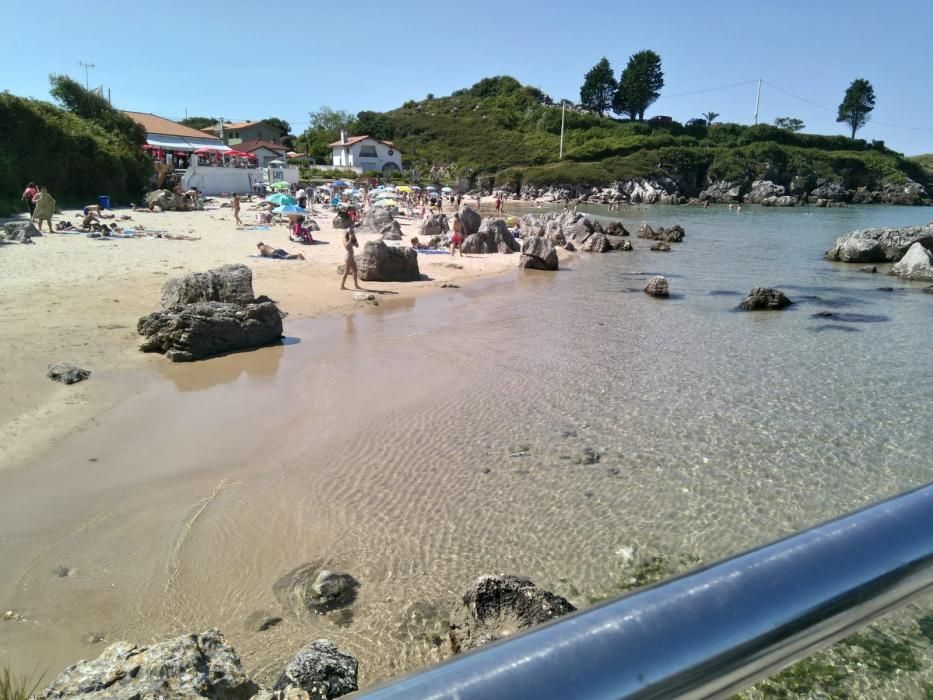 Sábado de playa en Asturias: parcelas de arenal