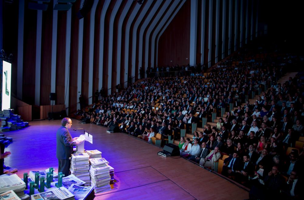 Javier Moll, presidente de Editorial Prensa Ibérica, interviene ante los asistentes