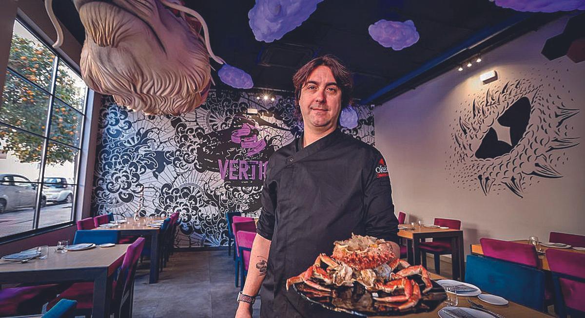 Javi Moreno, jefe de cocina de Vértigo.