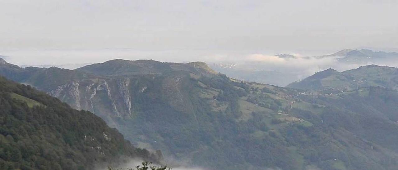 La zona de los sondeos, en el monte Llosorio.