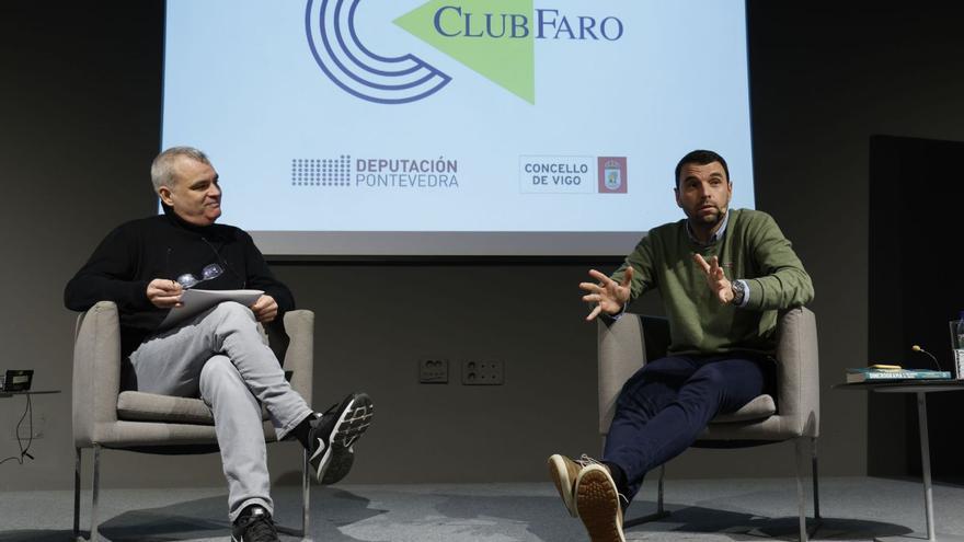 Mühlenberg (dcha.) y Rey, ayer, en el MARCO. |    // RICARDO GROBAS