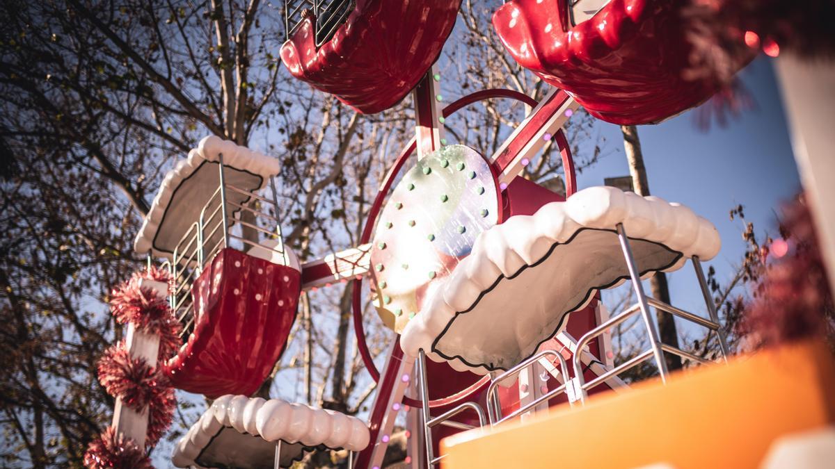 Mercado de Navidad en el parque López de Ayala.