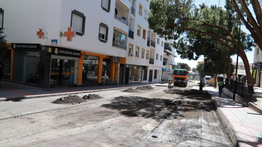 Mejoran el pavimento de cinco calles de San Pedro Alcántara