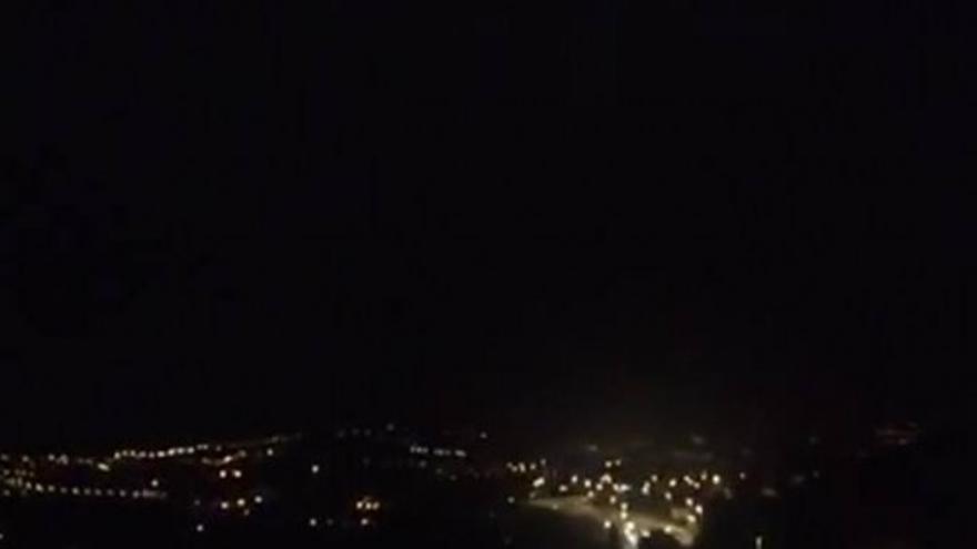 Tormenta eléctrica desde Tafira, Las Palmas de Gran Canaria