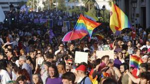 Manifestación del Orgullo LGTBI+ del pasado año en València.