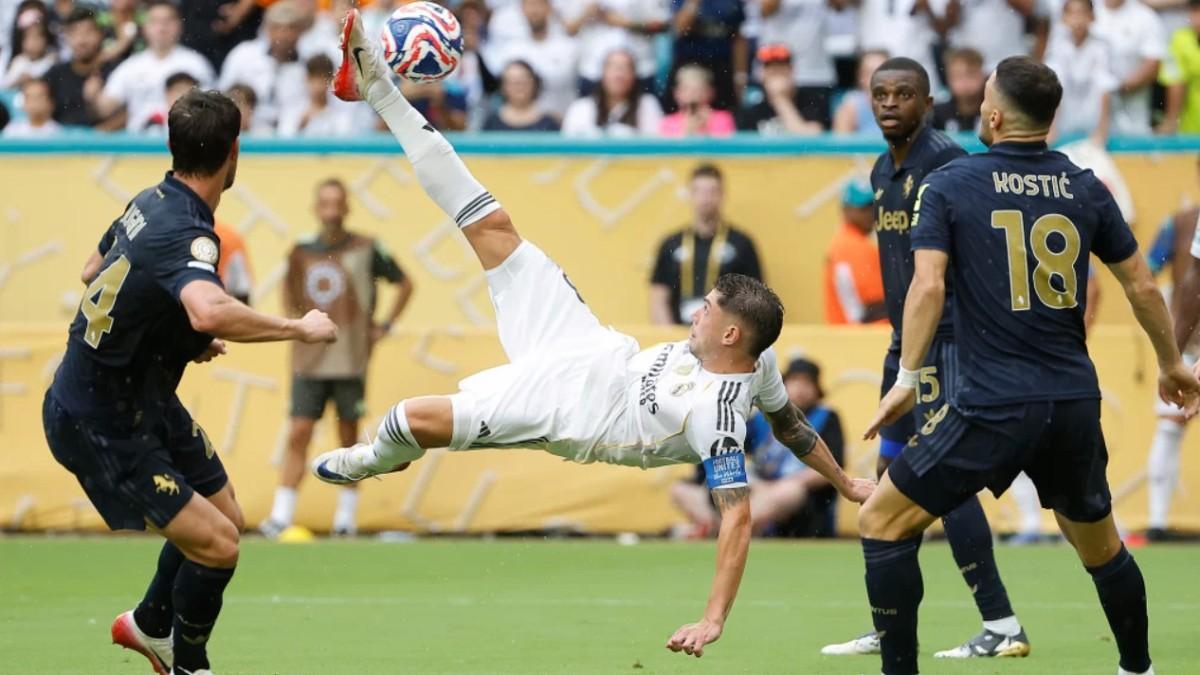 Valverde fue elegido mejor jugador del partido ante la Juventus