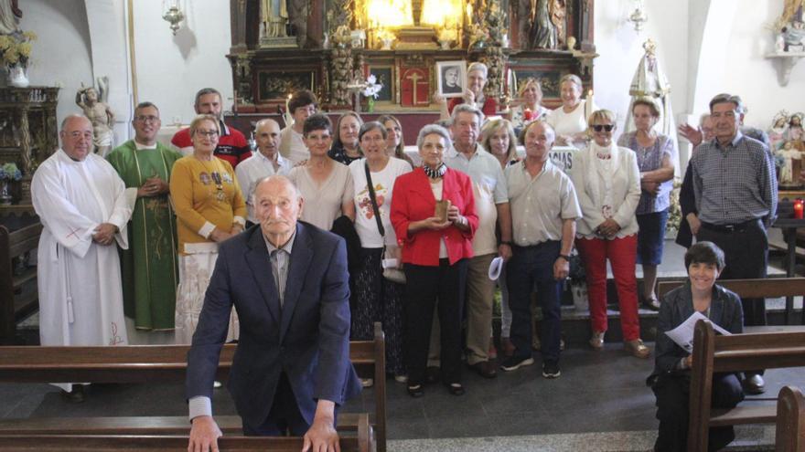 Homenaje padre Usera, fundador de la orden del Amor de Dios, en Pedralba.  | A. S.