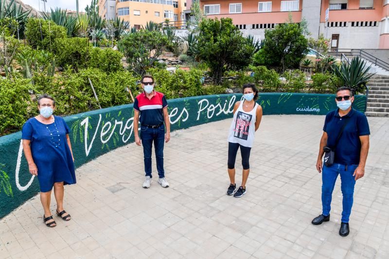 Una escalera de Mesa y López decorada por vecinos