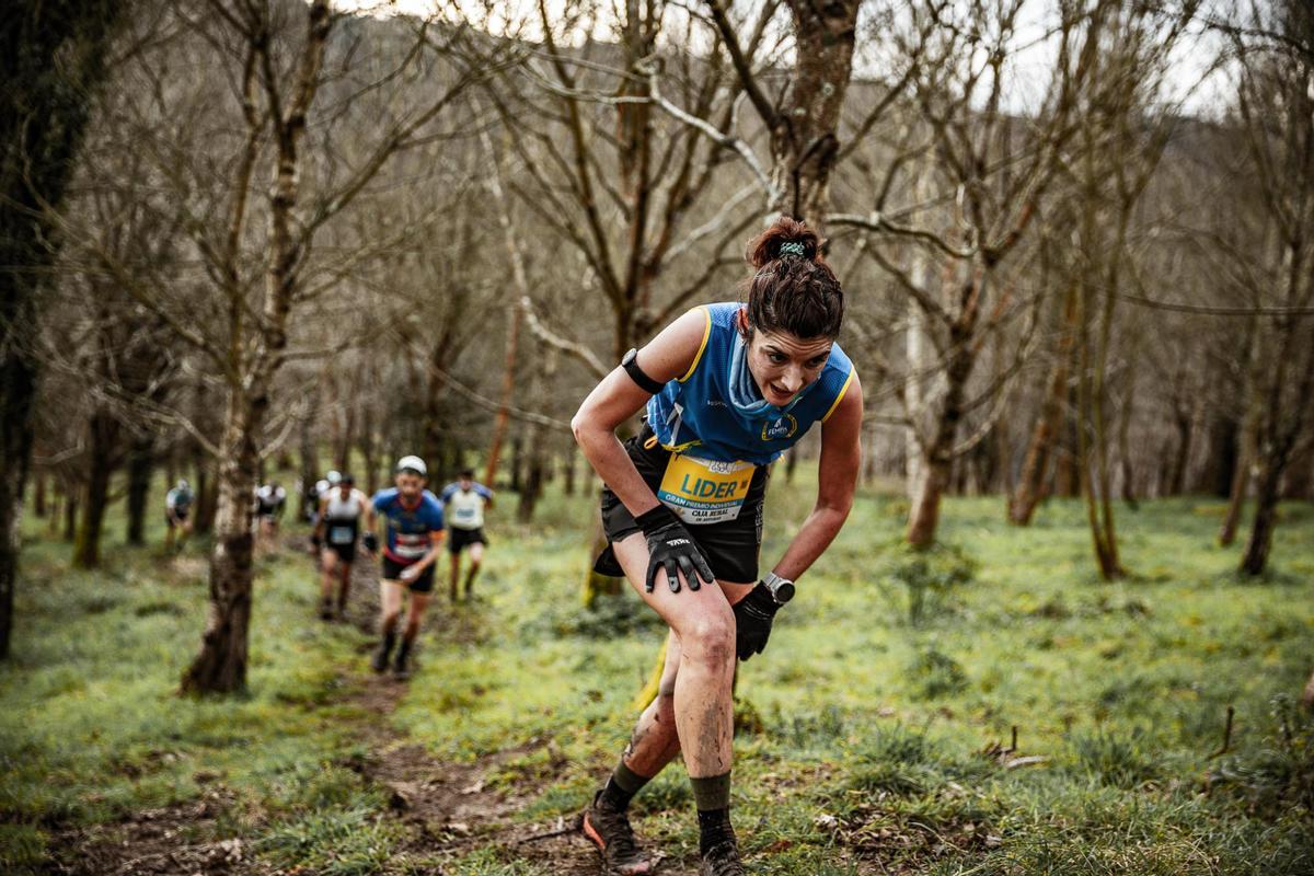 Silvia Álvarez, durante el Trail Gijón de 2025