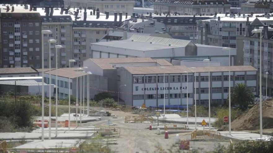 Obras de urbanización en una de las parcelas del parque ofimático.