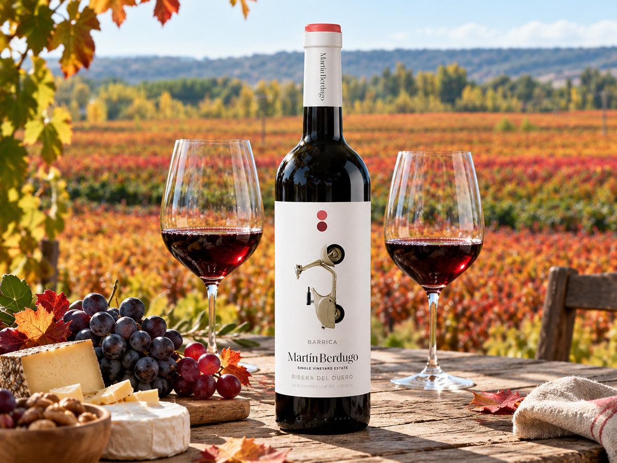 Martín Berdugo Barrica 2024 neix en una finca situada al costat del Duero, a Aranda de Duero, i està elaborat amb ull de llebre