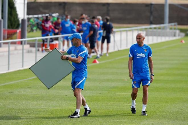 Las mejores imágenes del entrenamiento de hoy del Barça en Alemania