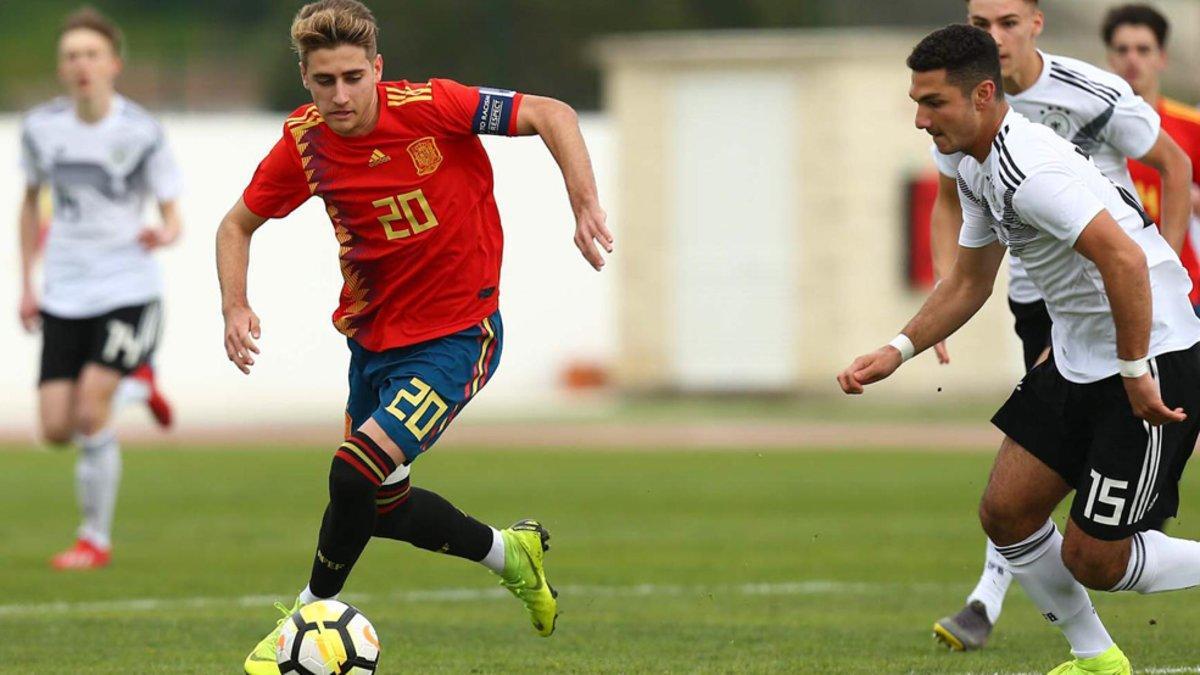 Robert Navarro, en el Europeo sub17