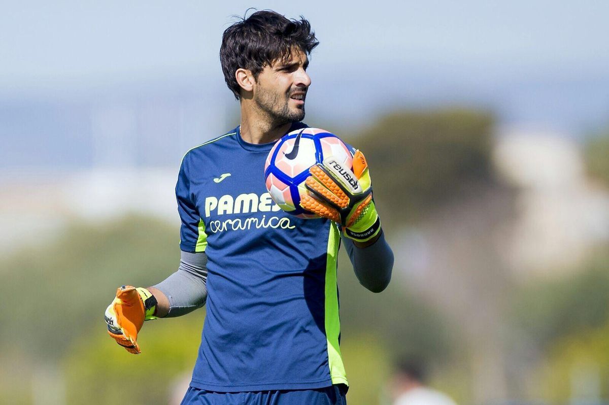 Mariano Damián Barbosa, en su segunda y última etapa como portero del Villarreal.